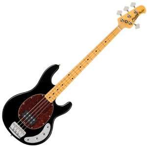  Ray34CA Bass Guitar with Gig Bag (Black, Maple Fingerboard 