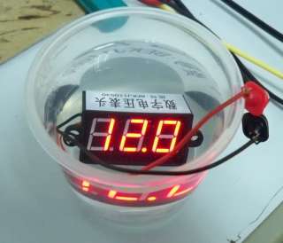 Digital Waterproof LED Voltage Meter Voltmeter Red Panel Counter 