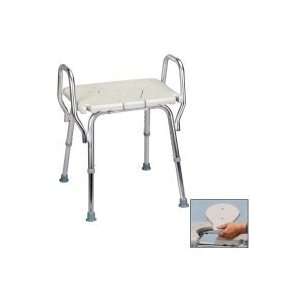  Shower Chair with Arms and Replacable Cut Out Seat: Health 