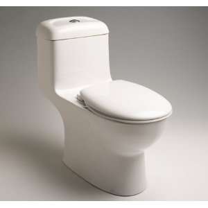  CAROMA Caravelle 1 Piece Round ADA Toilet, BISCUIT 
