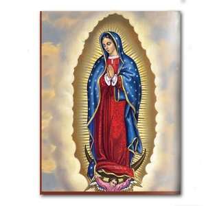  Wood Plaque   Our Lady of Guadalupe   Mounted on 1/4 Wood 