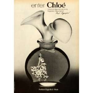  1979 Ad Chloe Karl Lagerfeld Paris Parfum Perfume 