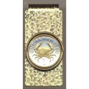   Toned Gold on Silver Guernsey Crab, Coin   Money clips: Beauty