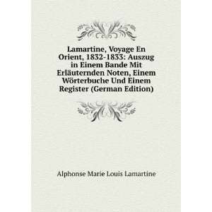   Einem Register (German Edition) Alphonse Marie Louis Lamartine Books