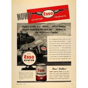   Aviation Oil Can Higher Viscosity   Original Print Ad
