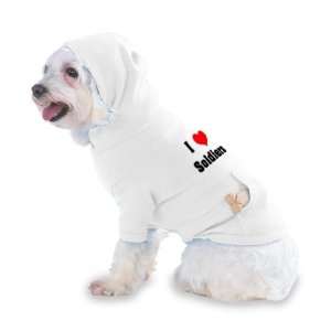  Soldiers Hooded (Hoody) T Shirt with pocket for your Dog or Cat SMALL
