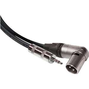  HOSA 15 Foot Microphone Cable 3.5mm TRS   XLR3M RA   MMX 