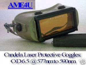 Candela Laser Protective Eye Goggles OD65@577nm 590nm  