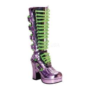  DEMONIA GOTHIKA 600UV Pink Pu UV Green Boots Everything 