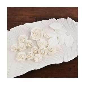  Prima Laraine Handmade Paper Flowers & Leaves .75 To 1.5 