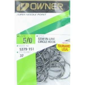  Circle Hook Size 5/0 Pro Pack (Tourn Appr) 37per pk: Sports & Outdoors