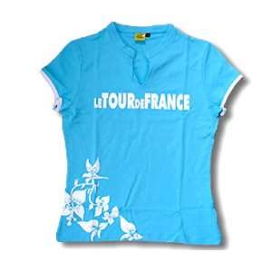  T shirt skinny light blue women Tour de France