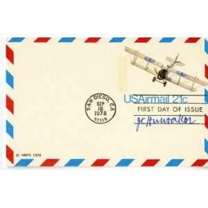   Hunsaker Aviation Pioneer Authentic Autographed FDC 