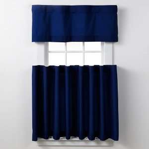  Firefend Solid Tier Kitchen Curtains