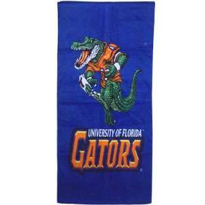  Florida Gators Royal Blue Stomp Beach Towel: Sports 