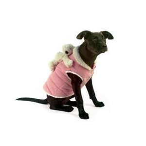 Warm Whiskers Doggy Back Jacket Pack LARGE Pink with Polar 