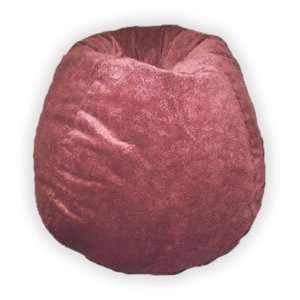    MicroFibres Fairview Merlot Bean Bag Chair Furniture & Decor