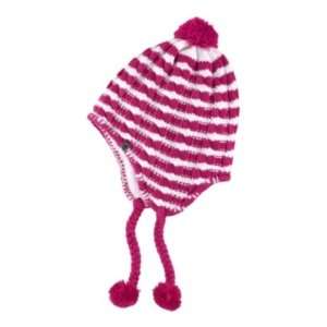   Womens Fuzzy Earflap Beanie Fusion Pink One Size: Sports & Outdoors
