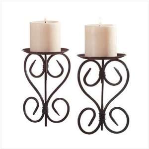  Metal Candle Holders (Set of 2): Home & Kitchen