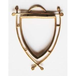  Art Deco Bezel, Large Shield, Yellow Bronze: Arts, Crafts 