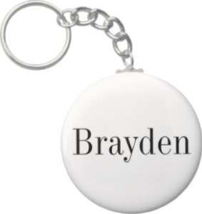 25 Inch Brayden Name Keychain (Style 1)  