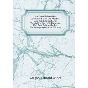   Der Vorlesungen (German Edition) Gregor Leonhard Reiner Books