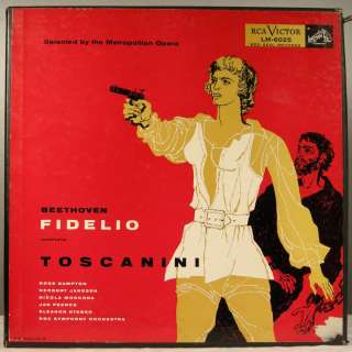 BEETHOVEN Fidelio TOSCANINI RCA LM 6025 Red Seal 2 LP  