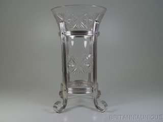   French Christofle & Cut Baccarat Crystal Vase *** LOVELY!  
