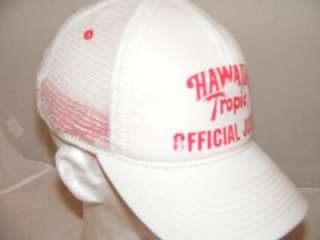 HAWAIIAN TROPIC GOLD CAP HAT FLEX STRETCH FITTED FIT  