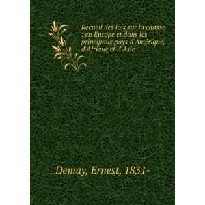   pays dAmeÌrique, dAfrique et dAsie Ernest, 1831  Demay Books