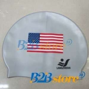   cap bathing hat american flag 300pcs/lots ya114
