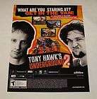 2004 video game ad page ~ TONY HAWKS UNDERGROUND 2