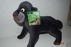 The Jungle Book Bagheera Panther Plush Disney Store NEW  