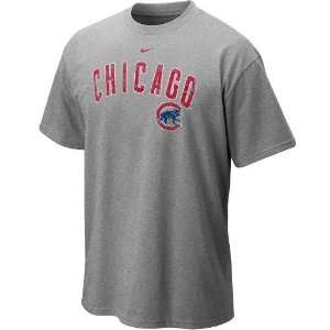  Nike Chicago Cubs Ash Outta The Park T shirt: Sports 