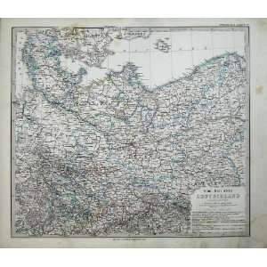  1873 Stielers Map Germany Berlin Deutschland Prag: Home 
