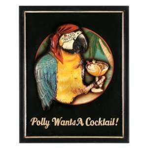  Polly Wants A Cocktail Bar Pub Sign: Home & Kitchen