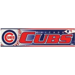   Chicago Cubs   Logo & Name Bumper Sticker MLB Pro Baseball: Automotive