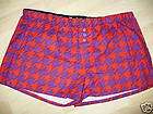 NEW HURLEY HOUNDSTOOTH BOXER PJ SHORT ROCKABILLY EMO XL