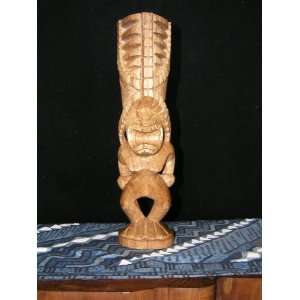  HURRICANE TIKI TOTEM 8   NATURAL HIBISCUS   ISLAND DECOR 