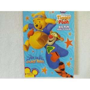  Big Fun Book to Color 96 Pg ~ Super Duper Bounce Tigger: Toys & Games