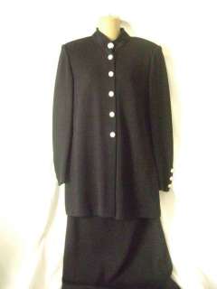 St John Evening SWAROVSKI Skirt Rhinestone suit 6 Basic  