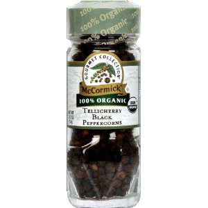 McCormick Black Peppercorns Whole Organic 1.87 OZ (Pack of 3)  