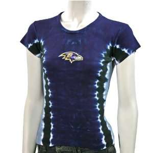  Baltimore Ravens Ladies Tie Dye T shirt: Sports & Outdoors