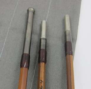   Battenkill 7 3 3/8 oz 6 wt Bamboo fly fishing rod  two tips  