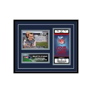  NFL Game Day Ticket Frame   New England Patriots: Sports 