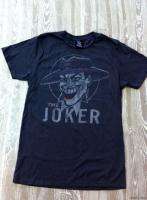 Licensed DC Comics Junk Food Batman The Joker Face Adult Tee Shirt 