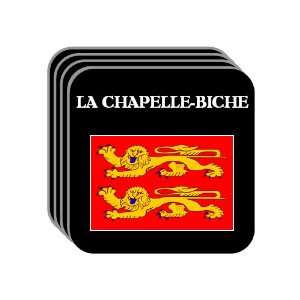   Lower Normandy)   LA CHAPELLE BICHE Set of 4 Mini Mousepad Coasters