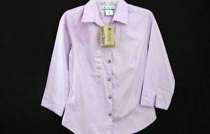 NWT Womens Columbia Bayview 3/4 Sleeve Shirt Purple S  