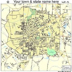  Street & Road Map of Thomasville, Georgia GA   Printed 