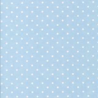 Aqua Blue Flannel w/white dots Content Medium weight cotton